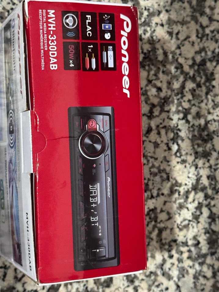 Pioneer MVH-330D Kırmızı Bluetoothlu Müzik Sistemi - Görsel 2