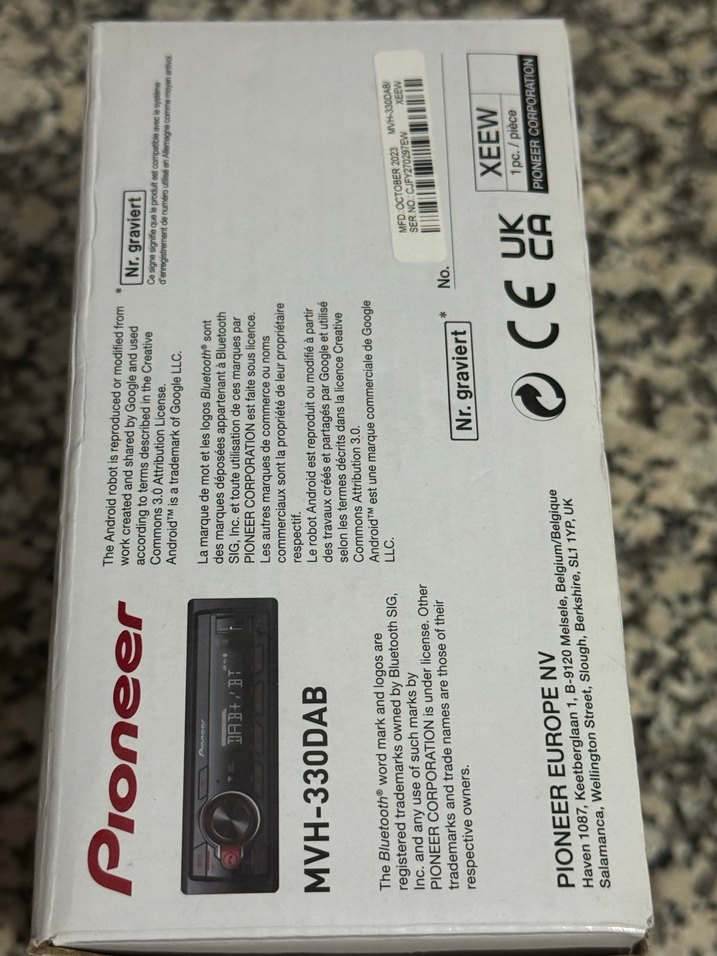 Pioneer MVH-330D Kırmızı Bluetoothlu Müzik Sistemi - Görsel 4