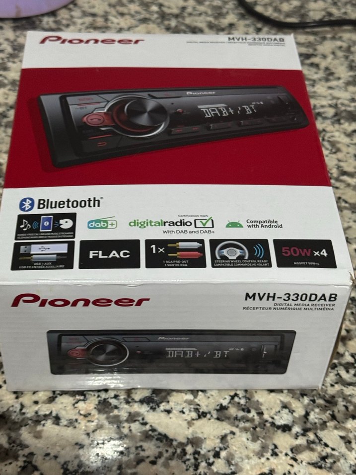 Pioneer MVH-330D Kırmızı Bluetoothlu Müzik Sistemi - Görsel 5
