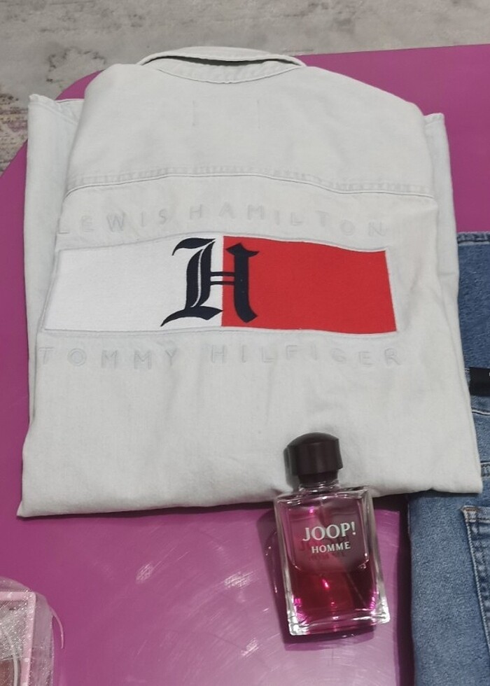 Tommy Hilfiger x Lewis Hamilton Kot Gömlek - Görsel 2