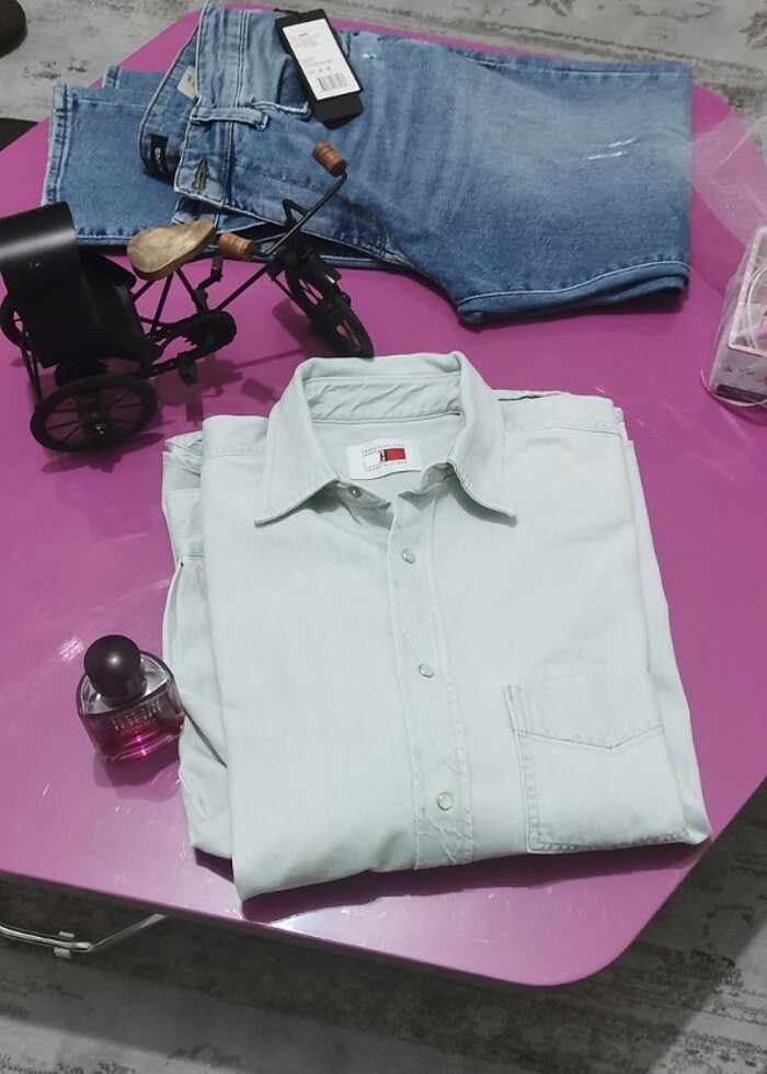 Tommy Hilfiger x Lewis Hamilton Kot Gömlek - Görsel 5