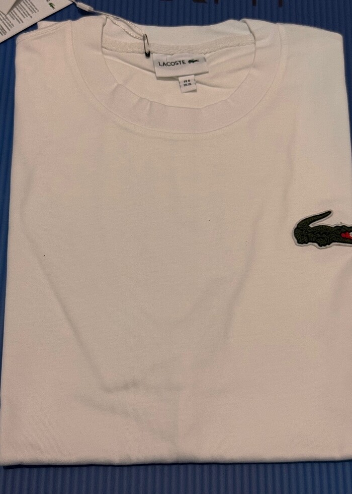 Lacoste Unisex Loose Fit Bisiklet Yaka Organik Pamuk T-Shirt - Görsel 3