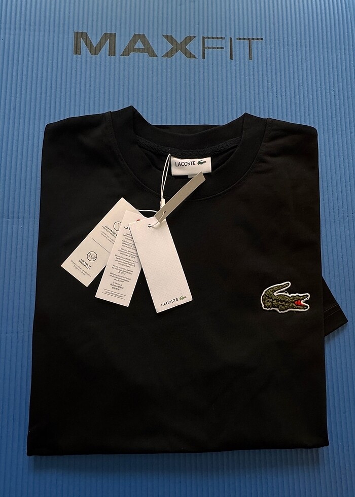 Lacoste Unisex Loose Fit Tişört Büyük Logo - Görsel 2