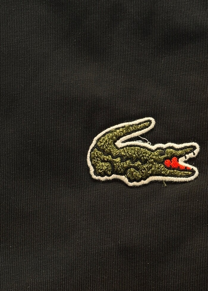 Lacoste Unisex Loose Fit Tişört Büyük Logo - Görsel 4