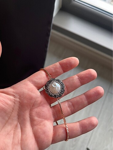 Beden çeşitli Renk Ortası inci çelik bileklik