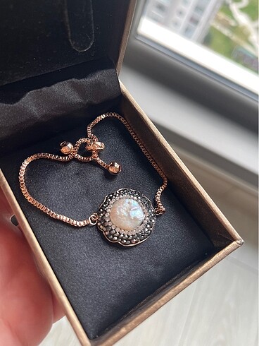 Accessorize Ortası inci çelik bileklik