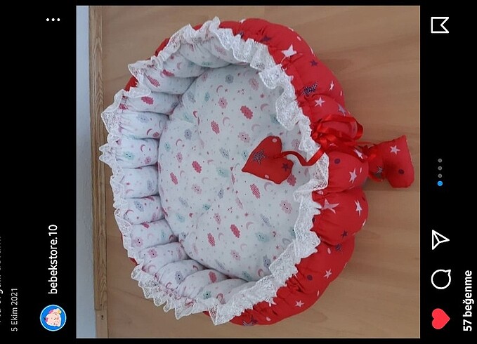 Bebek oyun ve uyku minderi babynest bebek yuvası