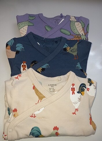 Lindex marka bebek zıbın badi seti 