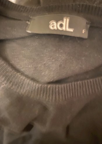 Siyah Triko Gösterişli Uzun Kollu Kadın Kazak - Görsel 3