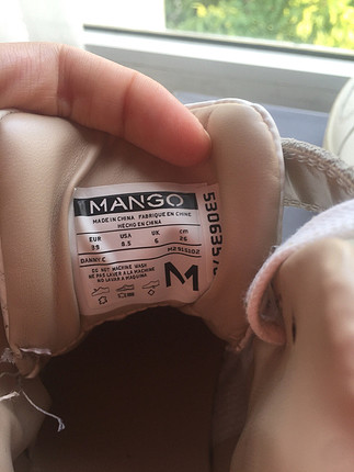 39 Beden Mango beyaz ayakkabı