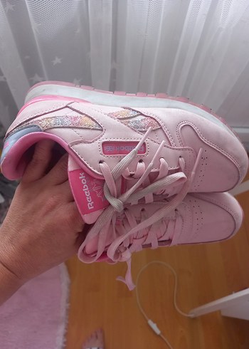 Pembe Platform Topuklu Reebok Spor Ayakkabı