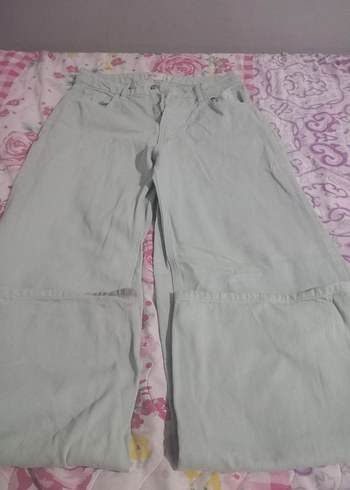 Gri Kadın Pamuklu Bol Kesim Midi Jean - Görsel 5