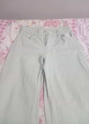 Gri Kadın Pamuklu Bol Kesim Midi Jean - Görsel 4