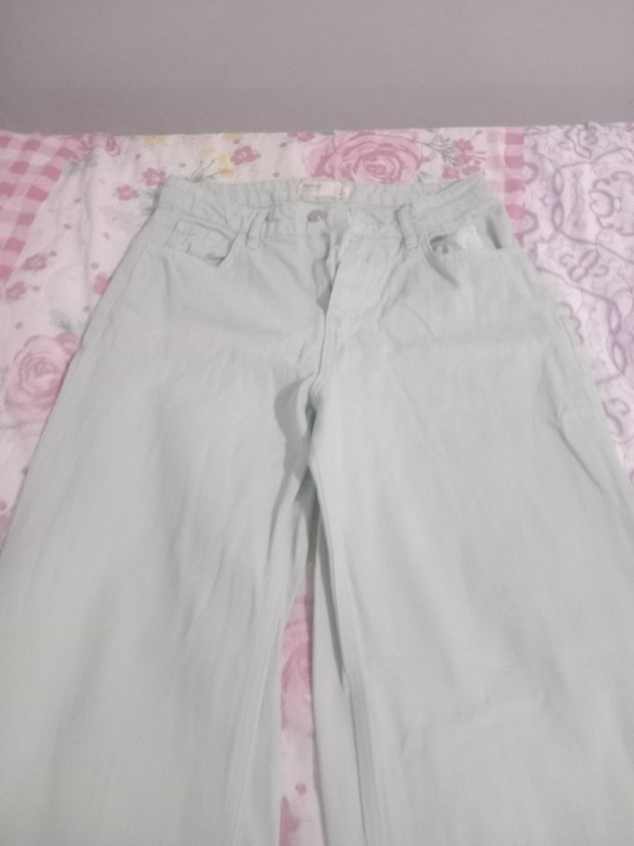 Gri Kadın Pamuklu Bol Kesim Midi Jean - Görsel 4