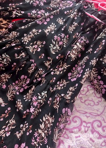 Uzun Kollu Bohem Midi Elbise - Görsel 3