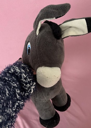 Gri Peluş Oyuncak Eşek - Görsel 3