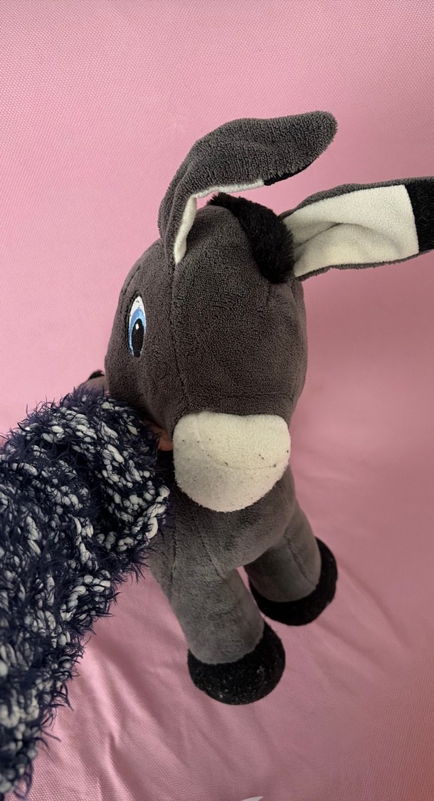 Gri Peluş Oyuncak Eşek - Görsel 3