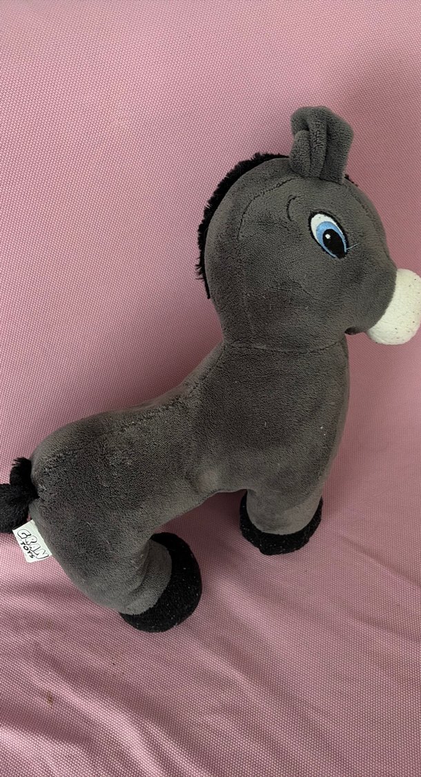 Gri Peluş Oyuncak Eşek - Görsel 2