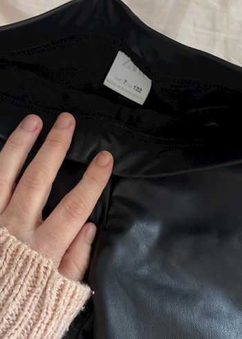 Kadın Siyah Deri Gotik Midi Pantolon - Görsel 3