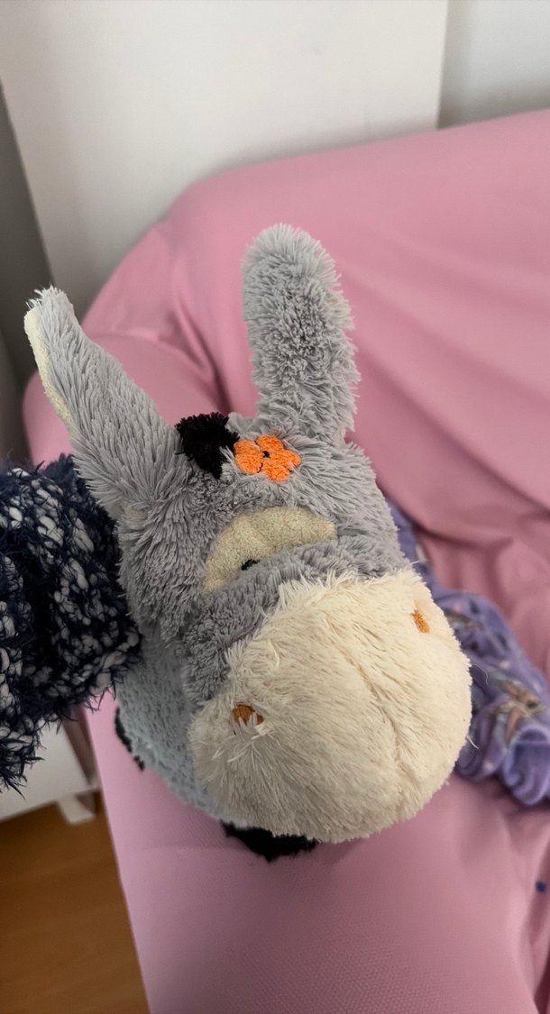 Gri Peluş Oyuncak Eşek - Görsel 2