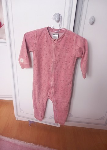 Fermuarlı Pembe Bebek Kız Tulum