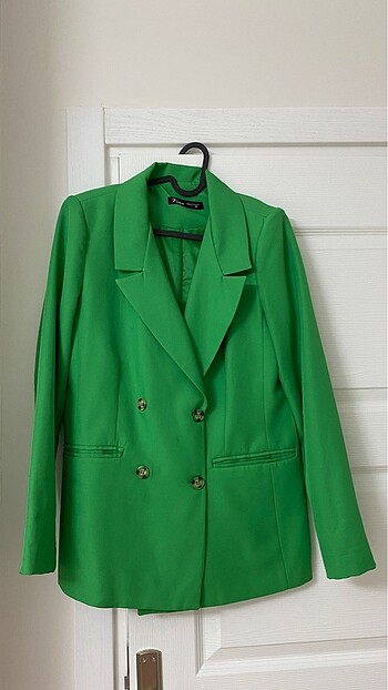 Yeşil blazer ceket