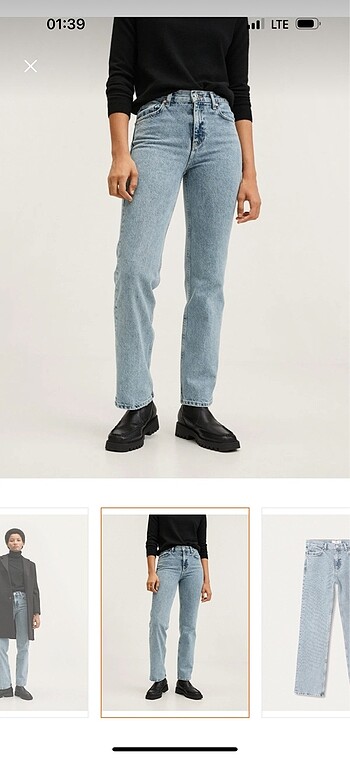 mango straight fit jean