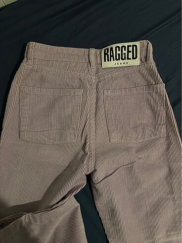ragged mor kadife pantolon