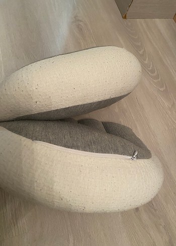 Bej Gri Emzirme ve Hamile Yastığı - Görsel 4