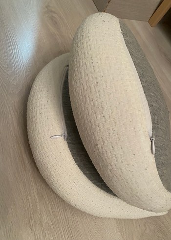 Bej Gri Emzirme ve Hamile Yastığı - Görsel 3