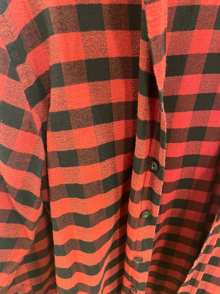 Kırmızı Ekose Uzun Kollu Gömlek - Görsel 2