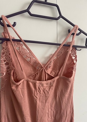 Pembe V Yaka Hamile ve Emzirme Gecelik - Görsel 5