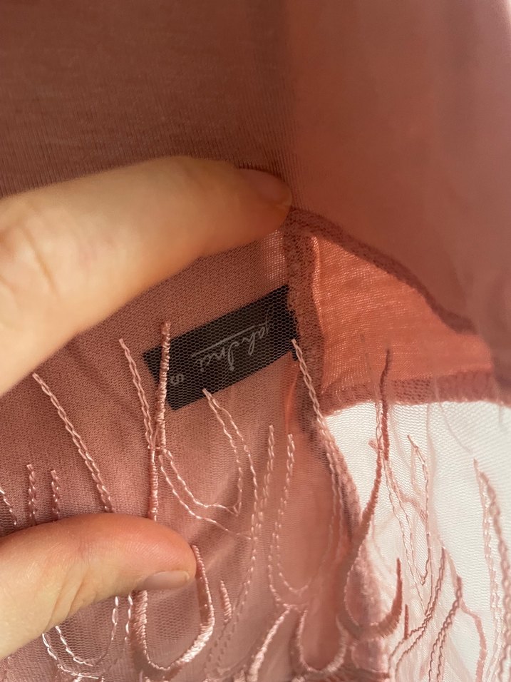 Pembe V Yaka Hamile ve Emzirme Gecelik - Görsel 3