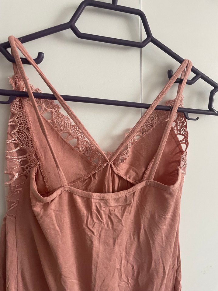 Pembe V Yaka Hamile ve Emzirme Gecelik - Görsel 5