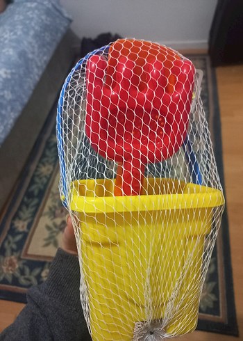 Renkli Sarı Plaj Kovası ve Kürek Seti - Görsel 3