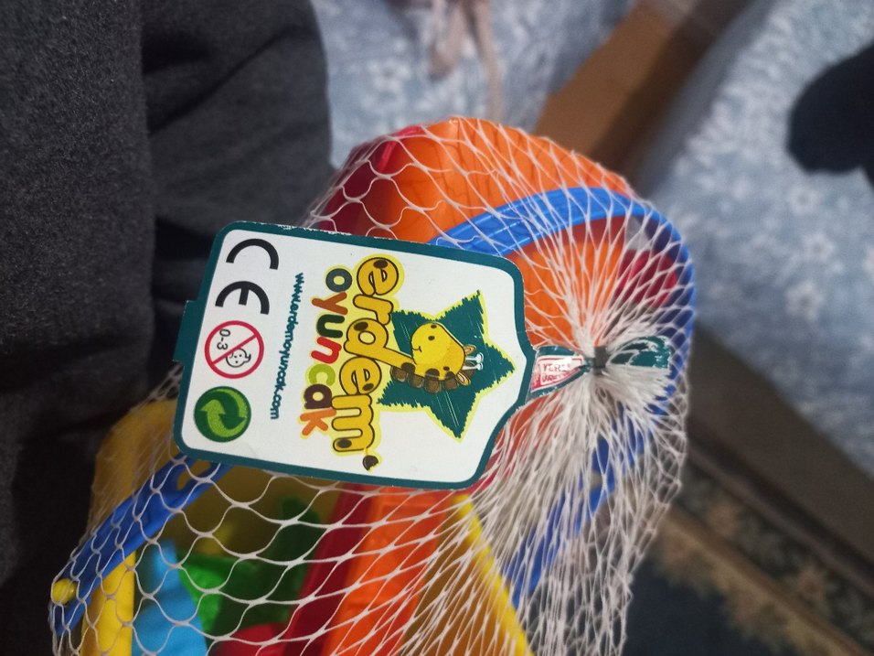 Renkli Sarı Plaj Kovası ve Kürek Seti - Görsel 4