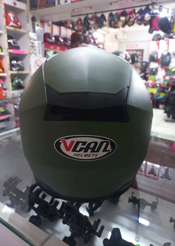 Vcan Jekai güneş gözlüklü yarım sıfır kask haki - Görsel 5