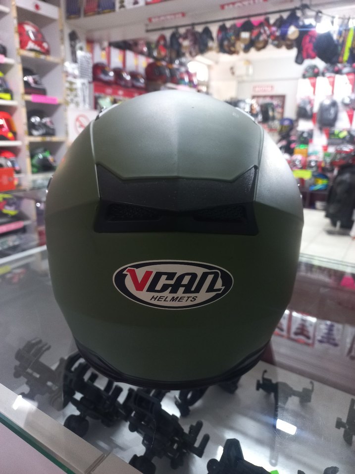 Vcan Jekai güneş gözlüklü yarım sıfır kask haki - Görsel 5