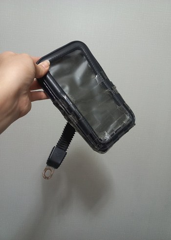 Diger Siyah Fermuarlı Biker Telefon Tutucu - Görsel 2