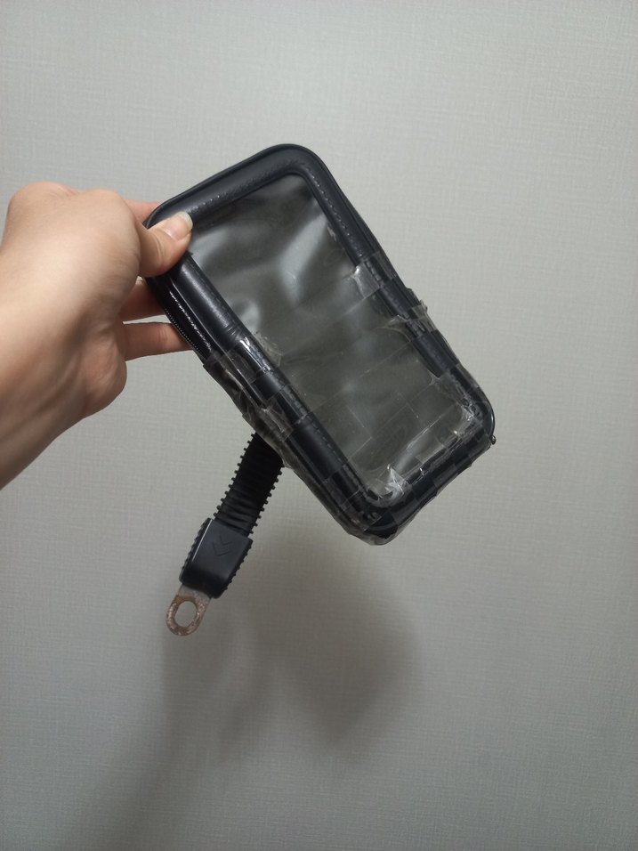 Diger Siyah Fermuarlı Biker Telefon Tutucu - Görsel 2