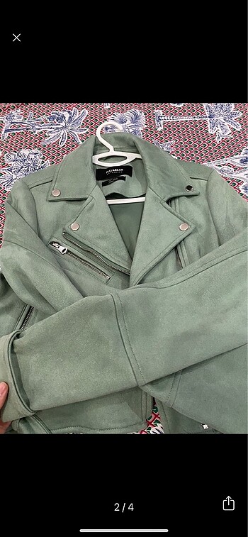 Pull and Bear Süet biker ceket