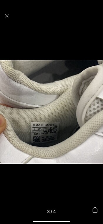 36,5 Beden Adidas spor ayakkabı