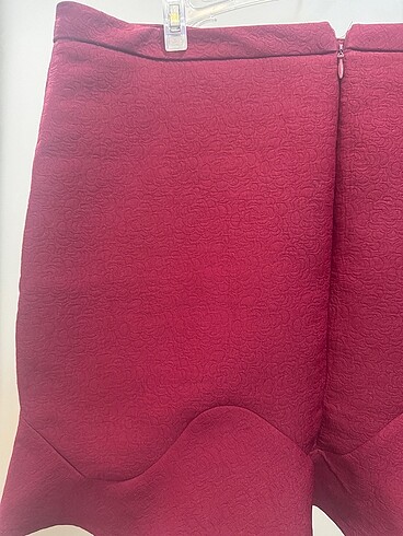 l Beden bordo Renk Zara Bordo Etek
