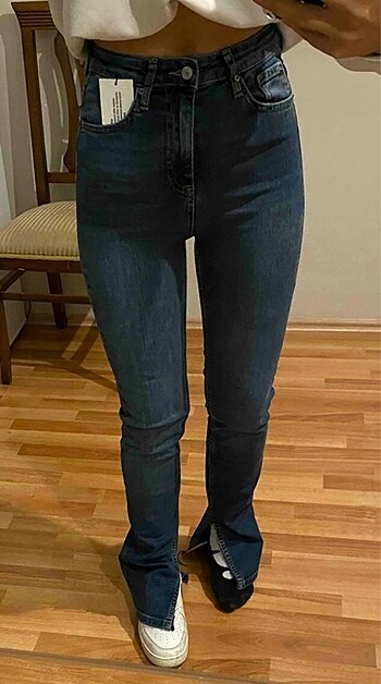 38 Beden lacivert Renk Açık lacivert yüksek bel jean
