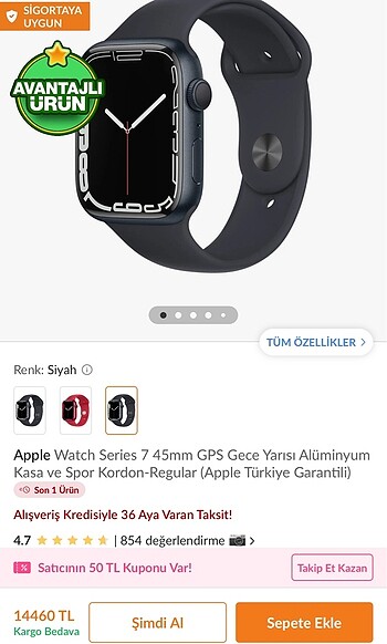 Apple watch series 7 GPS 45mm