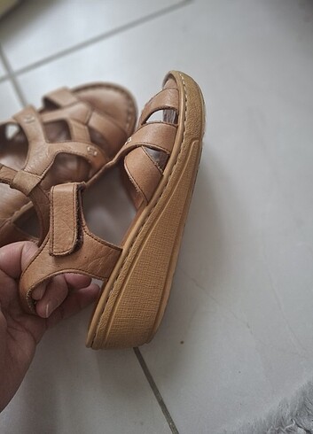Ortopedik taban deri sandalet - Görsel 5