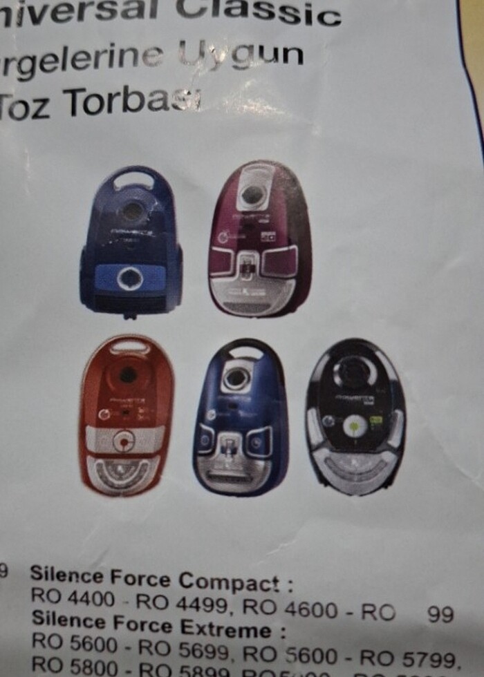 Rowenta Süpürge uyumlu toz torbası 6 adet - Görsel 4