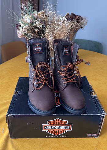 Kahverengi Deri Harley-Davidson orjinal bot