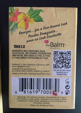 The Balm Bahama mama bronzer