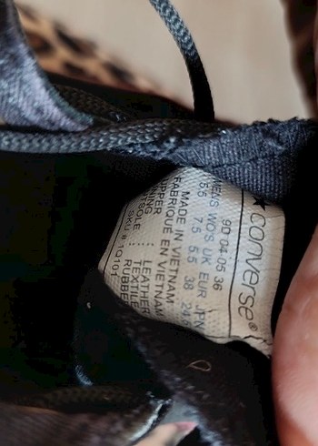 Siyah Bağcıklı Street Style converse - Görsel 4